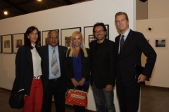 S.Amaya, Addetto Culturale Ambasciata Colombia, M.García, Addetto Culturale Ambasciata Cuba, S.Irrazábal, Segretario Culturale IILA, M.Ciampa e D.Scafuro, Officine International (Sponsor Tecnico)