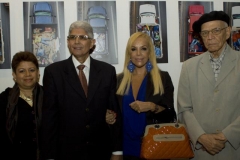 V. A. Tobal Ureña, Ambasciatore Repubblica Dominicana e consorte, S. Irrazábal, Segretario Culturale IILA e L. Bosch, Addetto Culturale Ambasciata Repubblica Dominicana