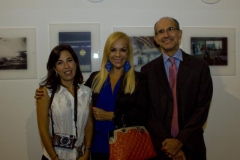 Verónica Gutiérrez Valenzuela (Messico), fotografa selezionata, Sylvia Irrazábal, Segretario Culturale IILA e Gabriel Rosenzweig, Ministro Ambasciata del Messico.