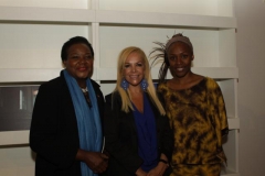 Danielle Longo, Ambasciata di Haiti, Sylvia Irrazábal, Segretario Culturale IILA, Marie- Laurence Durand, Addetto Culturale Ambasciata di Haiti